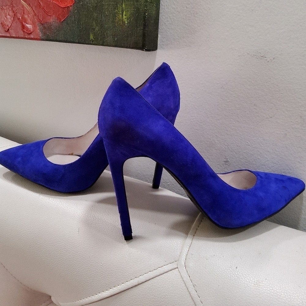 Jeffrey Campbell California Suede Heels Size 8 - Picture 2 of 10